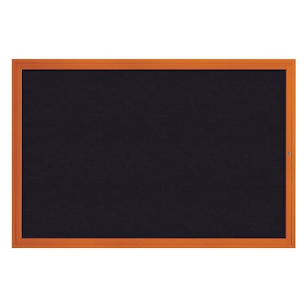 United Visual Products Hinge-less Radius Corkboard, 24"x36", Satin Alum Frame/Cork UVEB2436R-SATIN-CORK